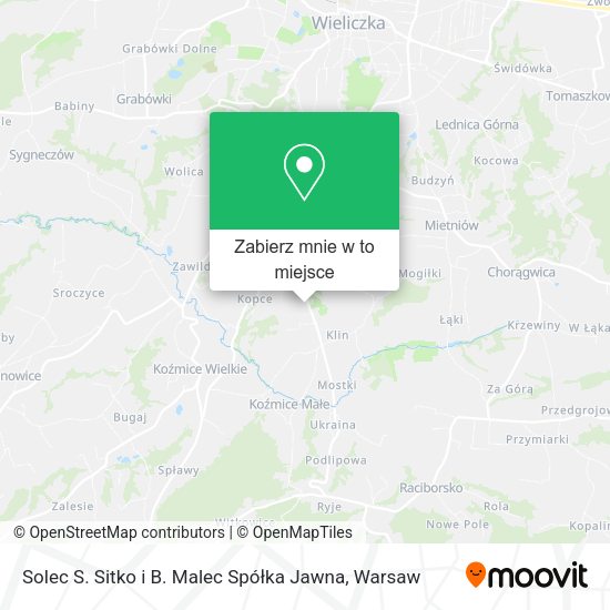 Mapa Solec S. Sitko i B. Malec Spółka Jawna