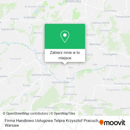 Mapa Firma Handlowo Usługowa Telpra Krzysztof Pracuch