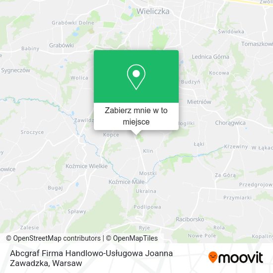 Mapa Abcgraf Firma Handlowo-Usługowa Joanna Zawadzka