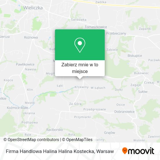 Mapa Firma Handlowa Halina Halina Kostecka