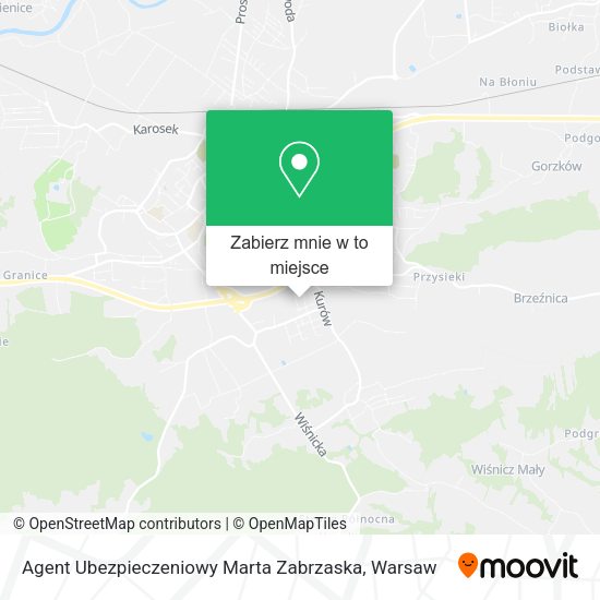 Mapa Agent Ubezpieczeniowy Marta Zabrzaska