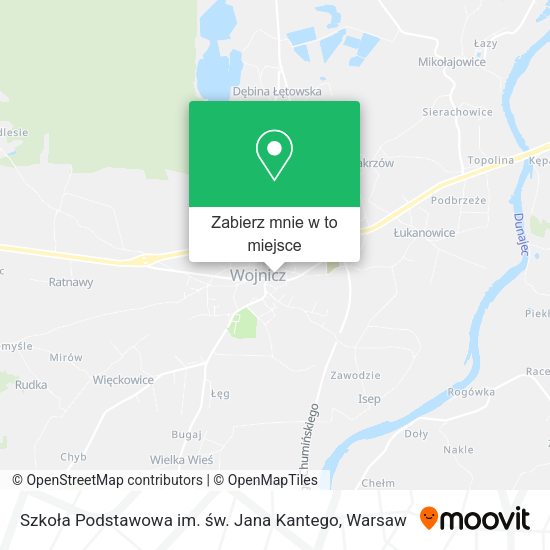 Mapa Szkoła Podstawowa im. św. Jana Kantego