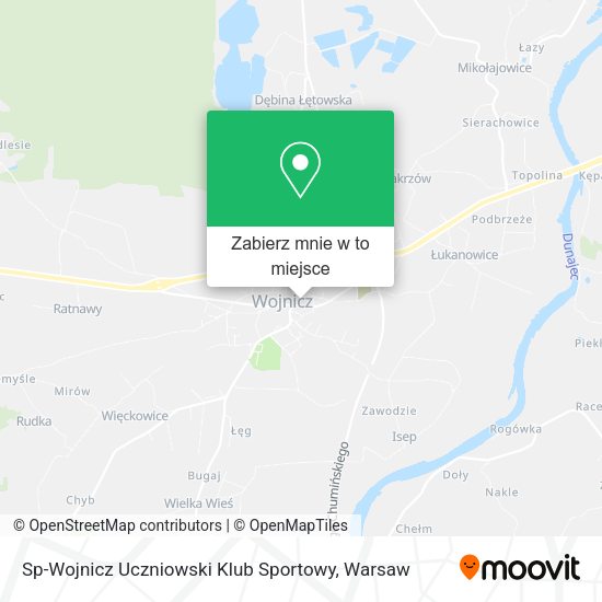 Mapa Sp-Wojnicz Uczniowski Klub Sportowy