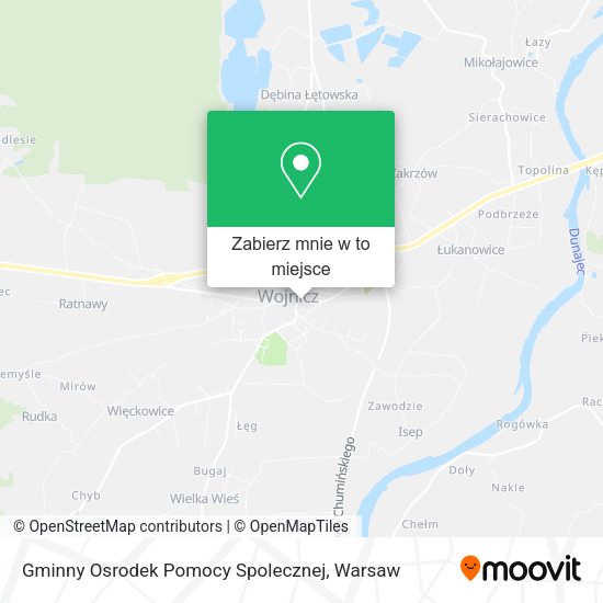 Mapa Gminny Osrodek Pomocy Spolecznej