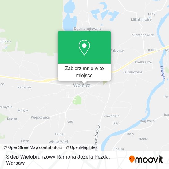 Mapa Sklep Wielobranzowy Ramona Jozefa Pezda