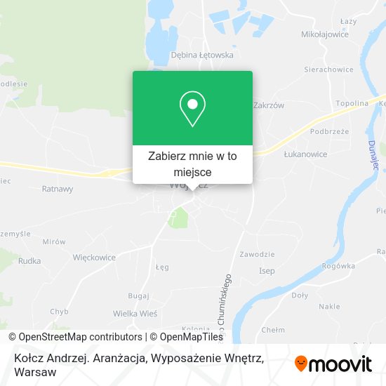 Mapa Kołcz Andrzej. Aranżacja, Wyposażenie Wnętrz