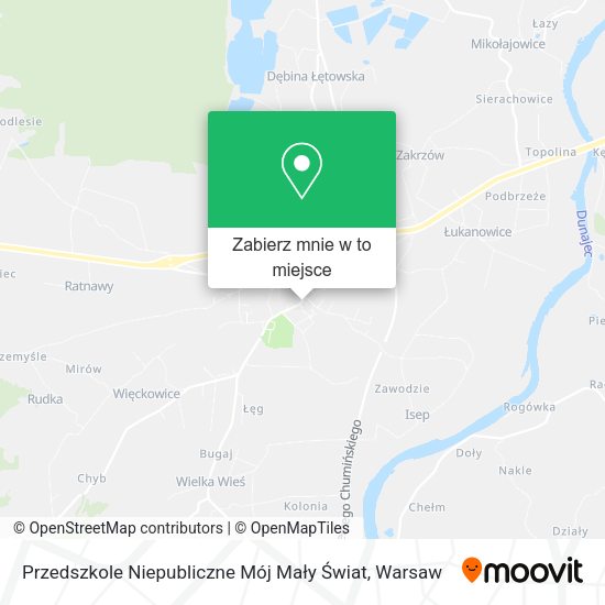 Mapa Przedszkole Niepubliczne Mój Mały Świat