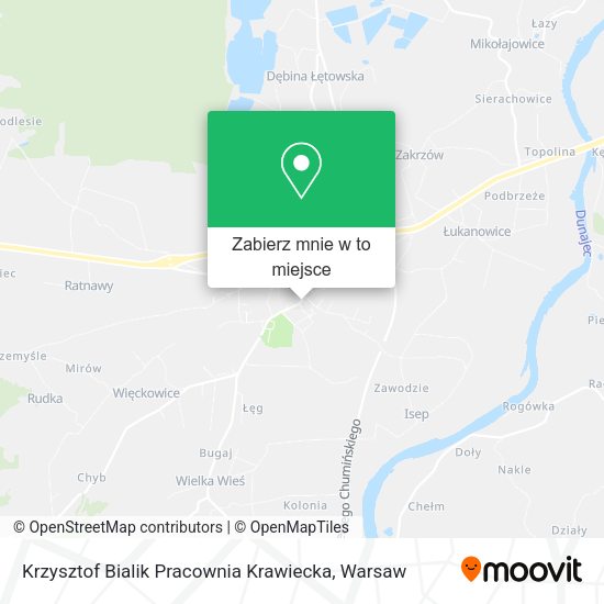 Mapa Krzysztof Bialik Pracownia Krawiecka