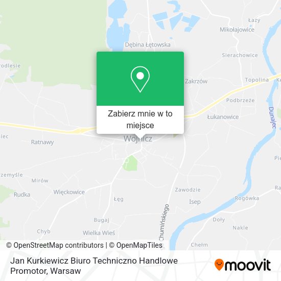 Mapa Jan Kurkiewicz Biuro Techniczno Handlowe Promotor