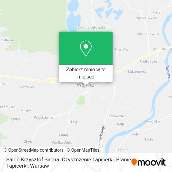 Mapa Salgo Krzysztof Sacha. Czyszczenie Tapicerki, Pranie Tapicerki