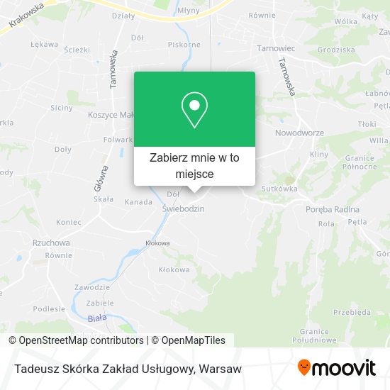 Mapa Tadeusz Skórka Zakład Usługowy