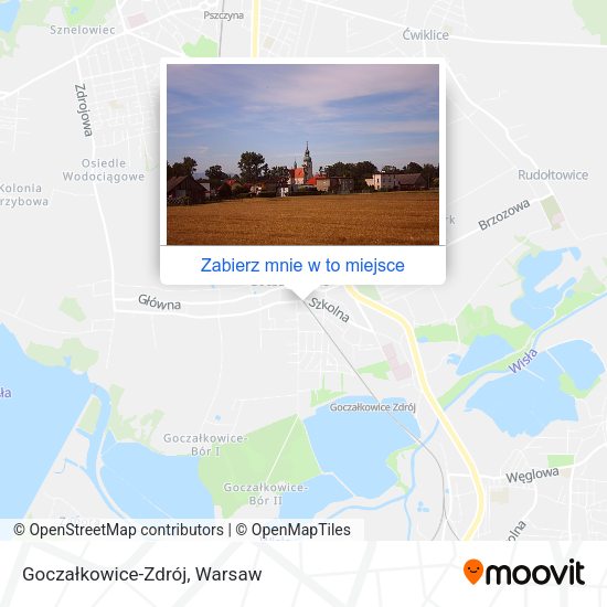 Mapa Goczałkowice-Zdrój