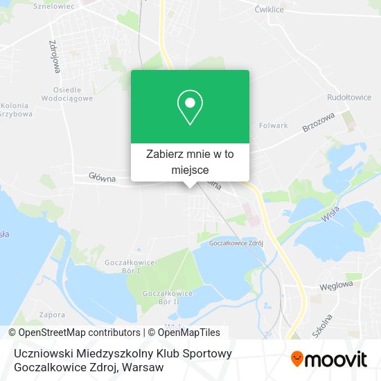 Mapa Uczniowski Miedzyszkolny Klub Sportowy Goczalkowice Zdroj