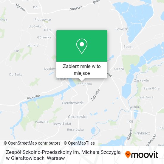 Mapa Zespół Szkolno-Przedszkolny im. Michała Szczygła w Gierałtowicach