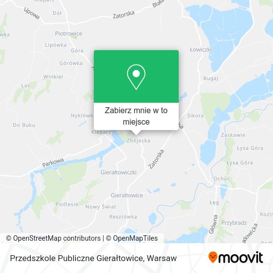 Mapa Przedszkole Publiczne Gierałtowice