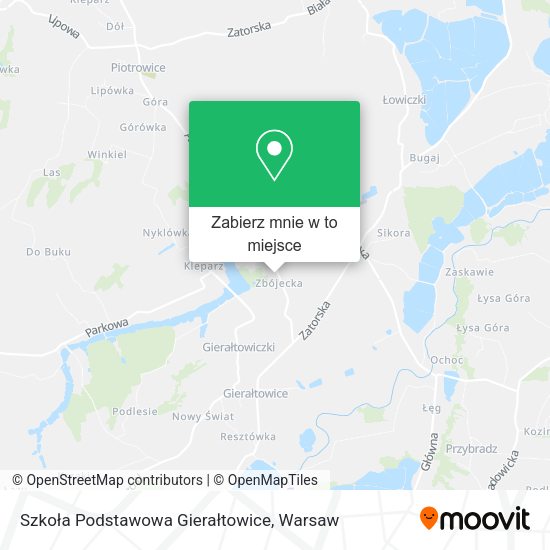 Mapa Szkoła Podstawowa Gierałtowice