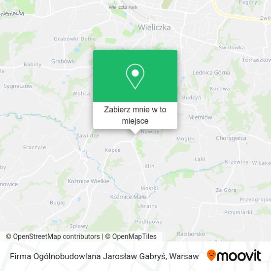 Mapa Firma Ogólnobudowlana Jarosław Gabryś