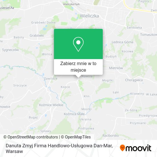 Mapa Danuta Zmyj Firma Handlowo-Usługowa Dan-Mar