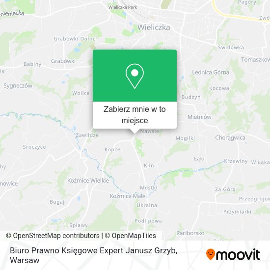 Mapa Biuro Prawno Księgowe Expert Janusz Grzyb