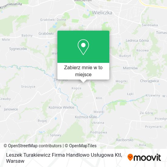 Mapa Leszek Turakiewicz Firma Handlowo Usługowa Ktl