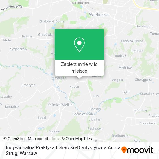 Mapa Indywidualna Praktyka Lekarsko-Dentystyczna Aneta Strug