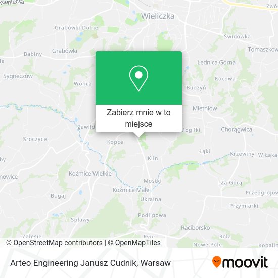 Mapa Arteo Engineering Janusz Cudnik