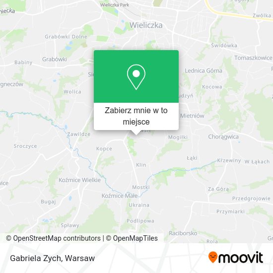 Mapa Gabriela Zych