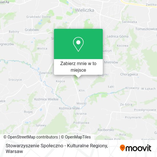 Mapa Stowarzyszenie Społeczno - Kulturalne Regiony