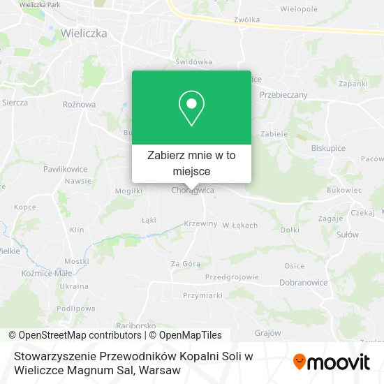 Mapa Stowarzyszenie Przewodników Kopalni Soli w Wieliczce Magnum Sal