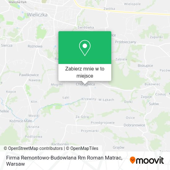 Mapa Firma Remontowo-Budowlana Rm Roman Matrac