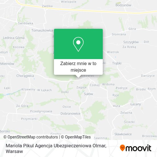 Mapa Mariola Pikul Agencja Ubezpieczeniowa Olmar