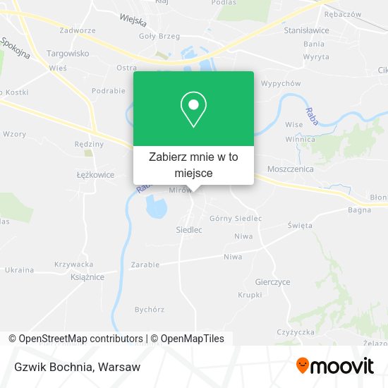 Mapa Gzwik Bochnia