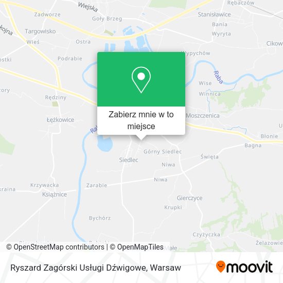 Mapa Ryszard Zagórski Usługi Dźwigowe