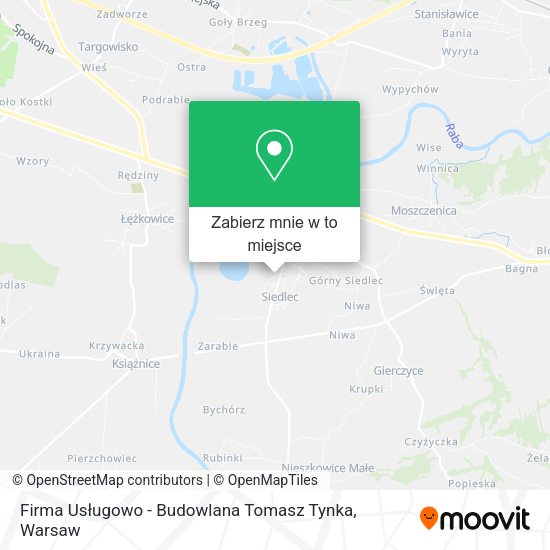 Mapa Firma Usługowo - Budowlana Tomasz Tynka