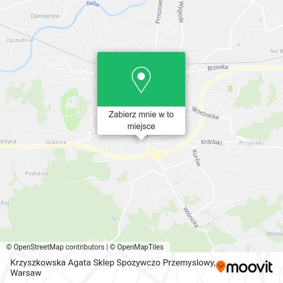 Mapa Krzyszkowska Agata Sklep Spozywczo Przemyslowy