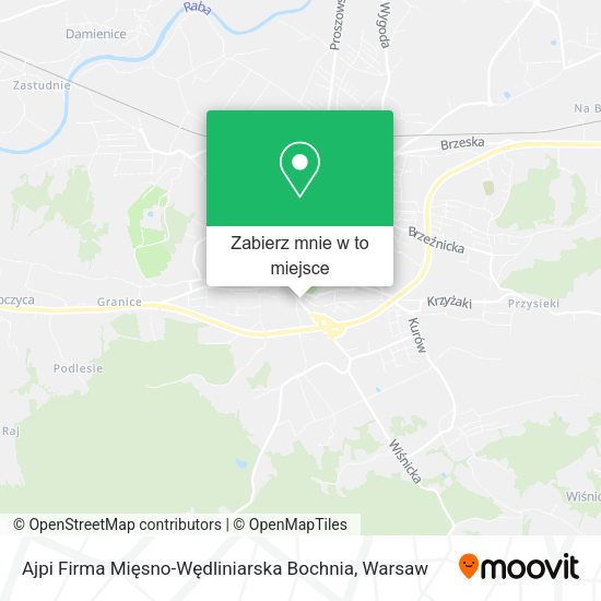 Mapa Ajpi Firma Mięsno-Wędliniarska Bochnia