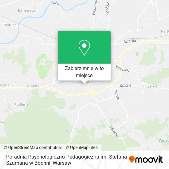 Mapa Poradnia Psychologiczno-Pedagogiczna im. Stefana Szumana w Bochni