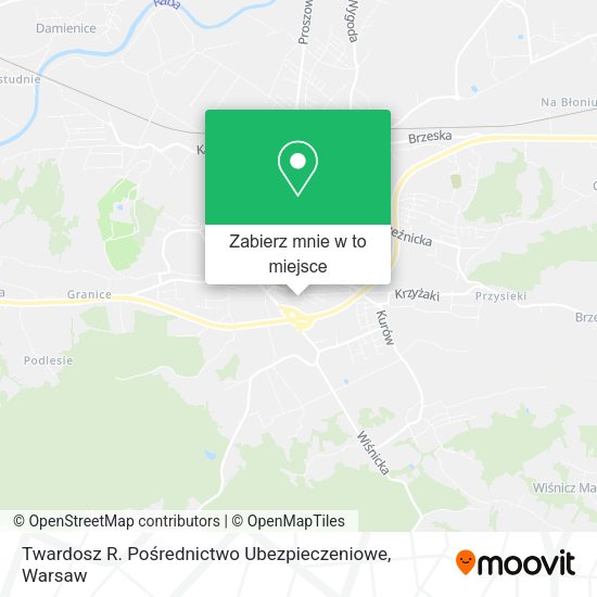 Mapa Twardosz R. Pośrednictwo Ubezpieczeniowe