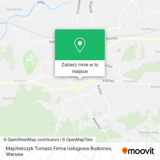 Mapa Majcherczyk Tomasz Firma Usługowa Budomex