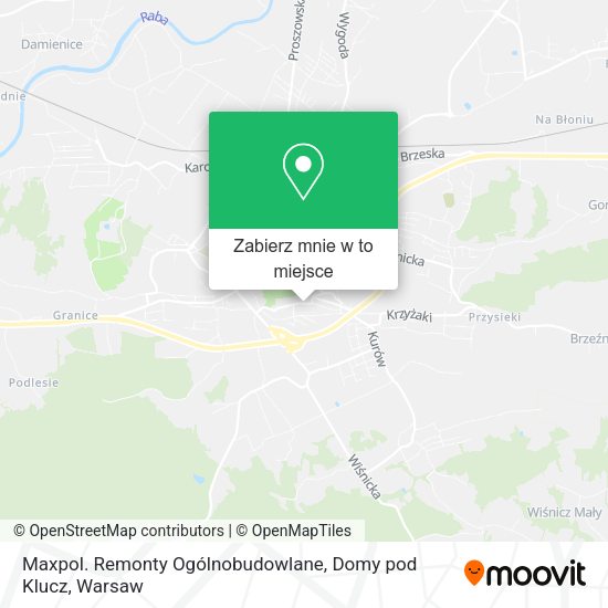 Mapa Maxpol. Remonty Ogólnobudowlane, Domy pod Klucz