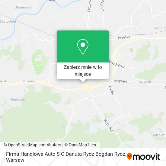 Mapa Firma Handlowa Auto S C Danuta Rydz Bogdan Rydz