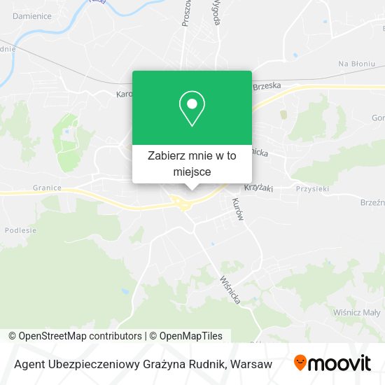 Mapa Agent Ubezpieczeniowy Grażyna Rudnik