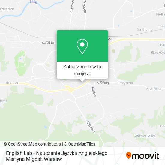 Mapa English Lab - Nauczanie Języka Angielskiego Martyna Migdał