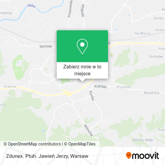 Mapa Zdunex. Ptuh. Jawień Jerzy