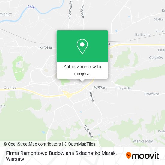 Mapa Firma Remontowo Budowlana Szlachetko Marek