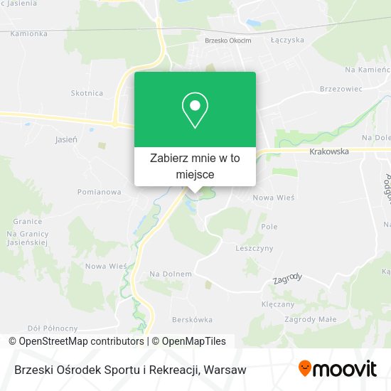 Mapa Brzeski Ośrodek Sportu i Rekreacji