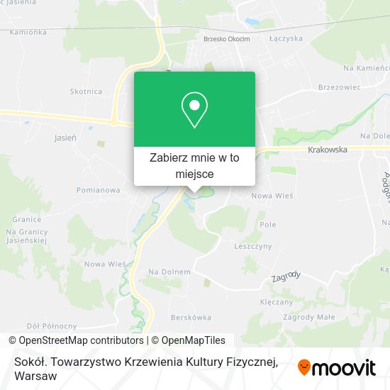 Mapa Sokół. Towarzystwo Krzewienia Kultury Fizycznej