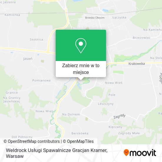 Mapa Weldrock Usługi Spawalnicze Gracjan Kramer