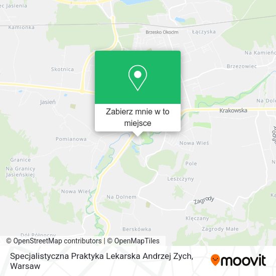 Mapa Specjalistyczna Praktyka Lekarska Andrzej Zych