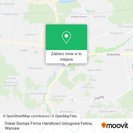 Mapa Oskar Domas Firma Handlowo Uslugowa Felina